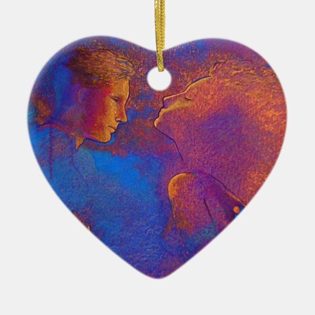 Devotion Valentine token Ceramic Ornament (Front)