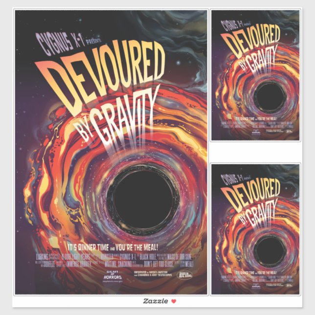 Devoured By Gravity Halloween Hole Black Horror (Sheet)