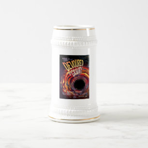 Devoured By Gravity Halloween Hole Black Horror Beer Stein