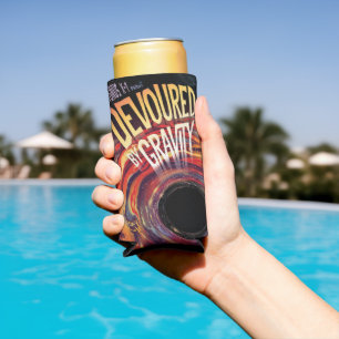 Devoured By Gravity Halloween Hole Black Horror Seltzer Can Cooler
