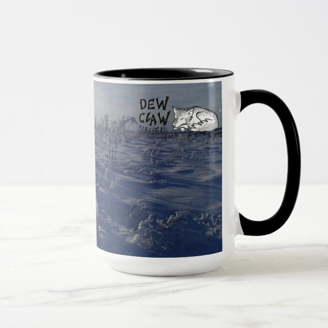 Dew Claw Kennel - race team in training Mug (Right)