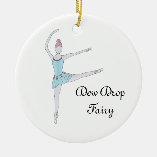Dew Drop Fairy keepsake Nutcracker ornament (Front)