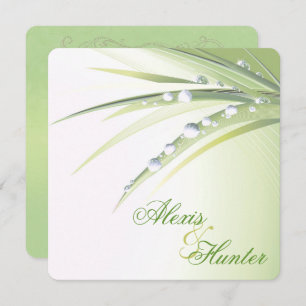 Dew Drop Wedding Invitation