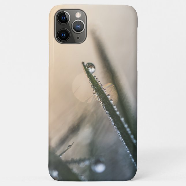 Dew Droplet on Grass Nature Photo Case-Mate iPhone Case (Back)