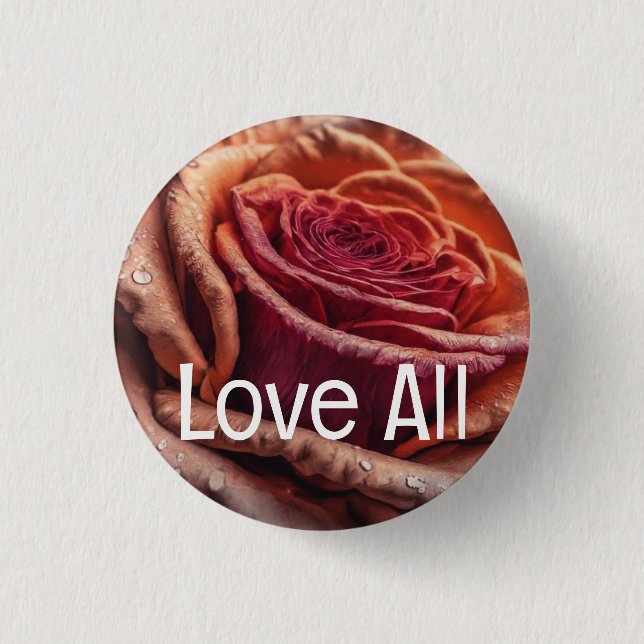 Dew-Kissed Beauty 1 Inch Round Button (Front)