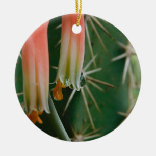 Dew on Aloe Bloom  Ceramic Ornament