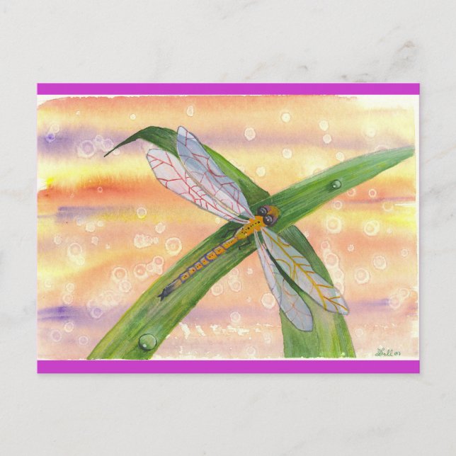 "Dewdrop Dragon" Postcard (Front)