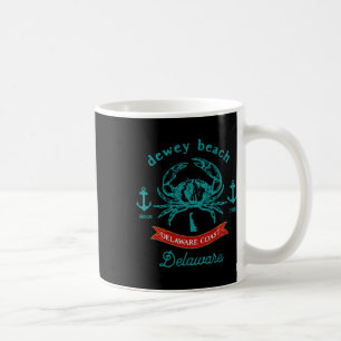 Dewey Beach Delaware Crab Fishing Vacation Souveni Coffee Mug