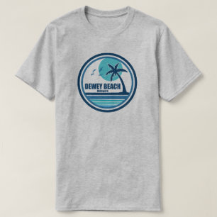 Dewey Beach Delaware Palm Tree Birds T-Shirt
