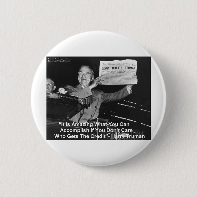 Dewey Beats Truman Funny Gifts Tees Buttons Etc (Front)