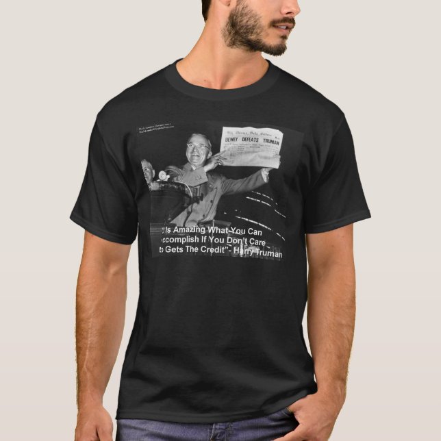 Dewey Beats Truman Funny Gifts Tees Buttons Etc (Front)