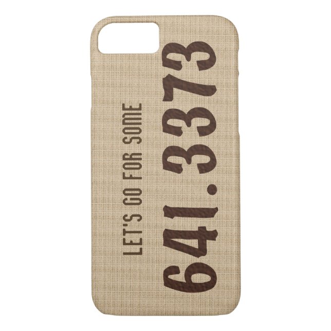 Dewey Decimal Coffee iPhone case (Back)