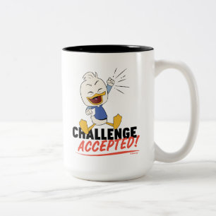 Dewey Duck Challenge Accepted! Two-Tone Coffee Mug