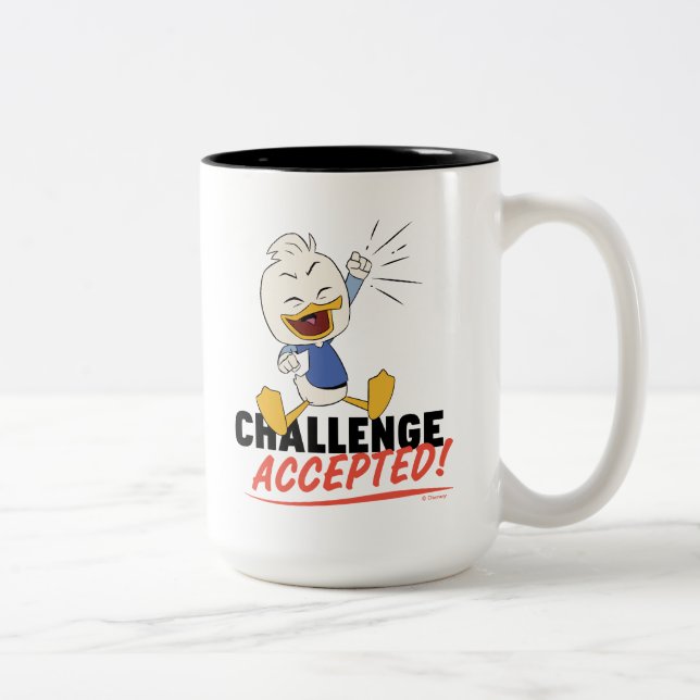 Dewey Duck | Challenge Accepted! Two-Tone Coffee Mug (Right)