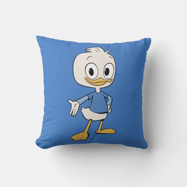 Dewey Duck Throw Pillow (Front)