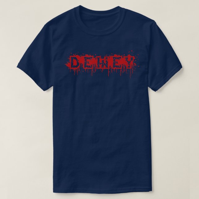 Dewey  First Name Halloween Costume Personalized 1 T-Shirt (Design Front)