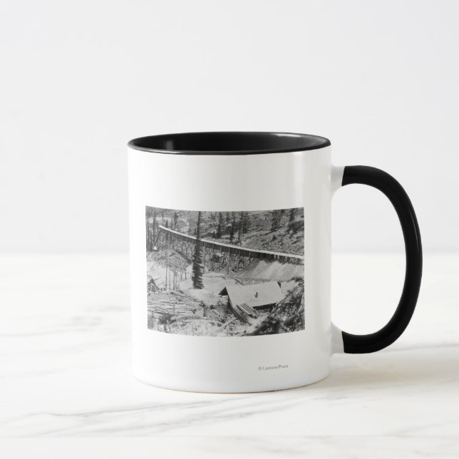 Dewey Gold Mine on Thunder Mountain, Idaho Mug (Right)