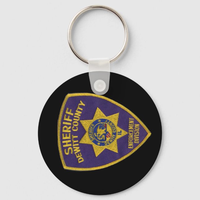 DeWitt County Sheriffs Dept Patch Keychain (Front)