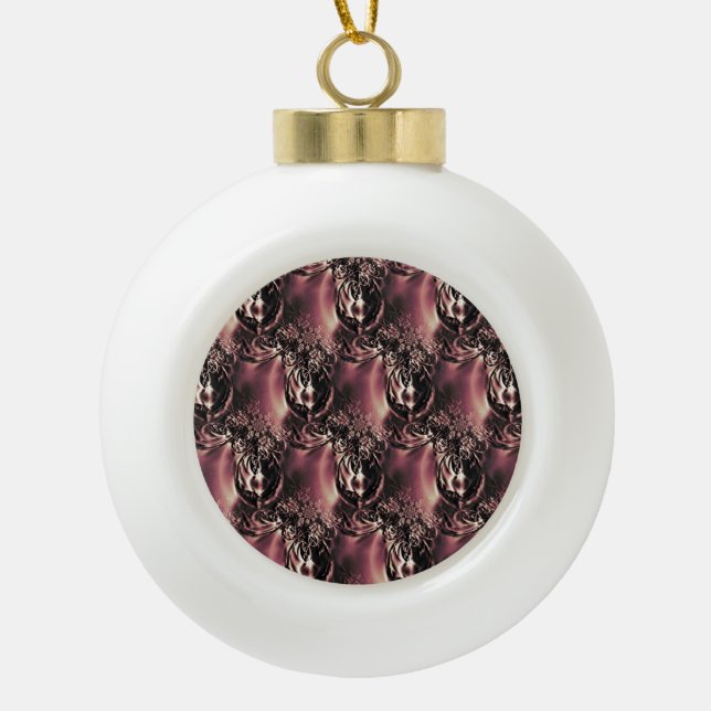 Dex Ceramic Ball Christmas Ornament (Front)