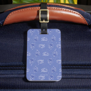 Dexter and Mandark Atomic Pattern Luggage Tag