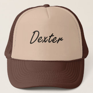 Dexter Artistic Name Design Trucker Hat