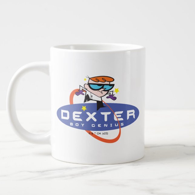 Dexter "Boy Genius" Large Coffee Mug (Left)