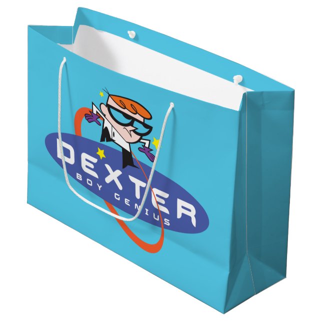 Dexter "Boy Genius" Large Gift Bag (Front Angled)