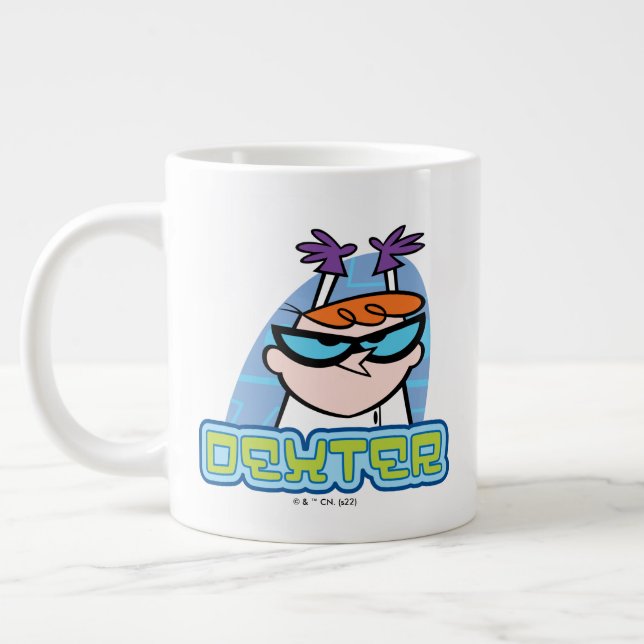 Dexter Character Name Graphic Large Coffee Mug (Left)