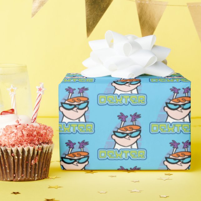 Dexter Character Name Graphic Wrapping Paper (Birthday Party)