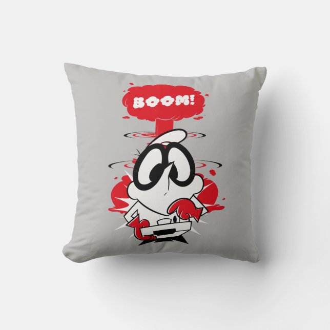 Dexter Detonation graphic Throw Pillow (Front)