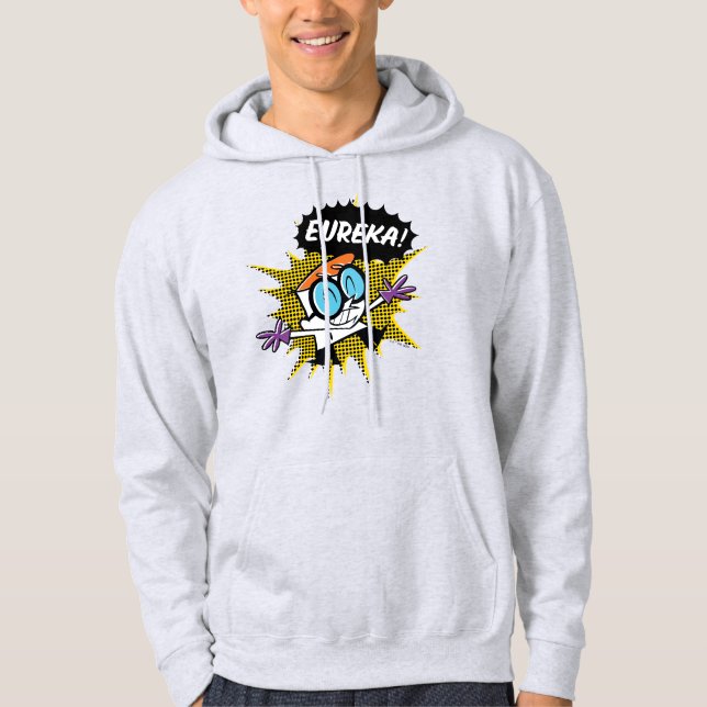 Dexter "Eureka!" Halftone Callout Graphic Hoodie (Front)