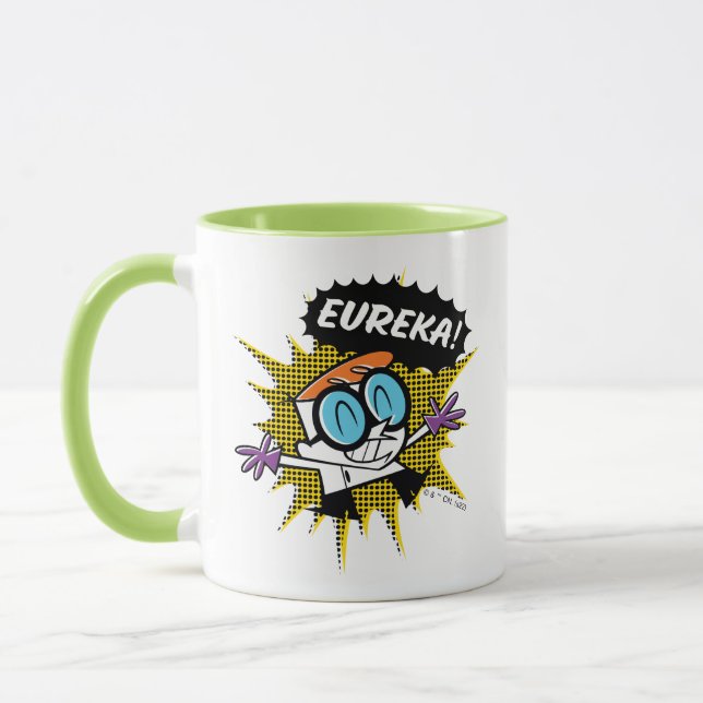 Dexter "Eureka!" Halftone Callout Graphic Mug (Left)
