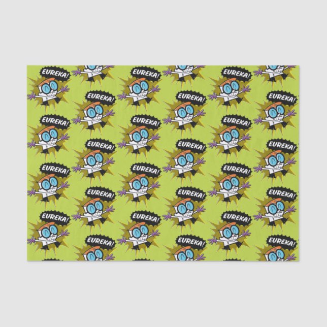 Dexter "Eureka!" Halftone Callout Graphic Tissue Paper (Front)