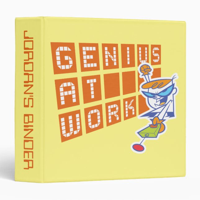 Dexter "Genius At Work" Binder (Front/Spine)