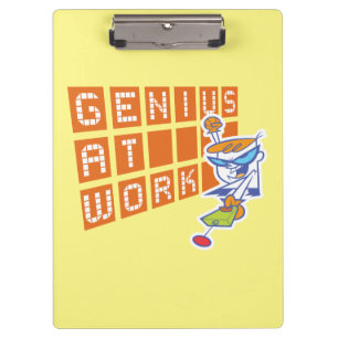 Dexter "Genius At Work" Clipboard