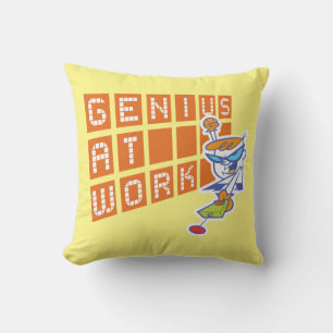 Dexter "Genius At Work" Throw Pillow