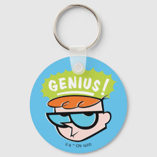 Dexter "Genius" Callout Graphic Keychain