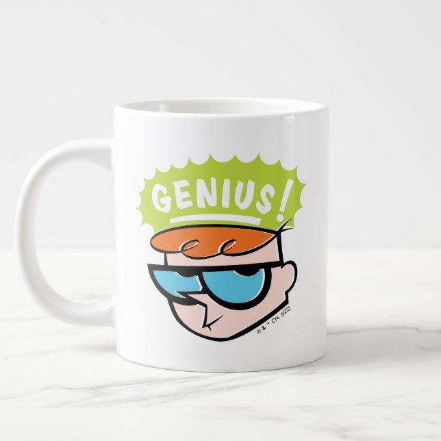 Dexter "Genius" Callout Graphic Large Coffee Mug (Left)
