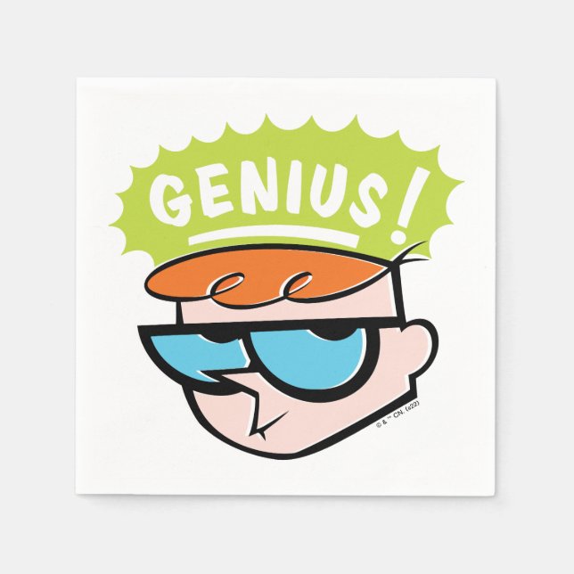 Dexter "Genius" Callout Graphic Napkin (Front)