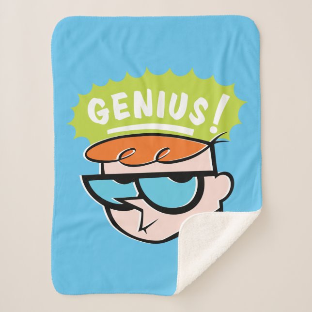 Dexter "Genius" Callout Graphic Sherpa Blanket (Front)