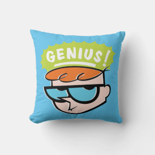 Dexter "Genius" Callout Graphic Throw Pillow