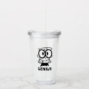 Dexter "Genius" Outline Graphic Acrylic Tumbler