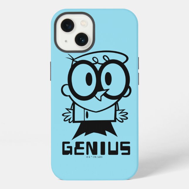 Dexter "Genius" Outline Graphic iPhone Case (Back)