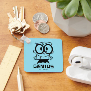 Dexter "Genius" Outline Graphic Keychain