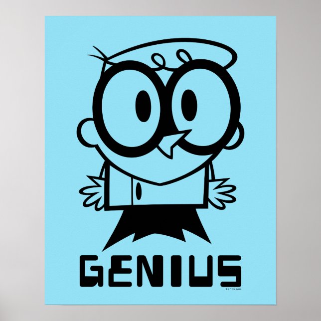 Dexter "Genius" Outline Graphic Poster (Front)