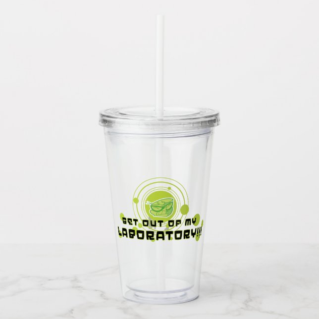 Dexter - Get Out Of My Laboratory!!! Acrylic Tumbler (Front)