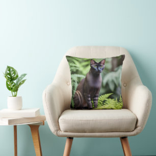 Dexter Le Chat Siamois Noir, Coussin
