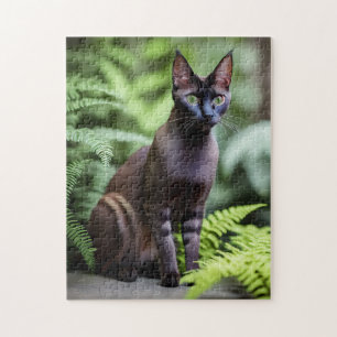 Dexter Le Chat Siamois Noir, Puzzle Jigsaw