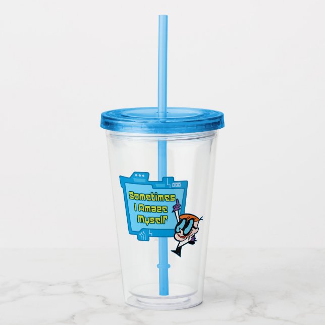 Dexter - Sometimes I Amaze Myself Acrylic Tumbler (Front)