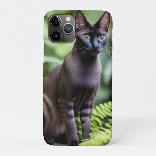 Dexter The Black Siamese Cat,  Case-Mate iPhone Case (Back)